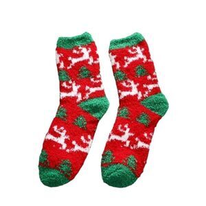 Reindeer Fuzzy Socks